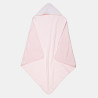 Hooded towel pink stars with thermometer (1x1m)