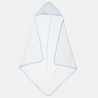 Hooded towel blue dots with thermometer (1x1m)