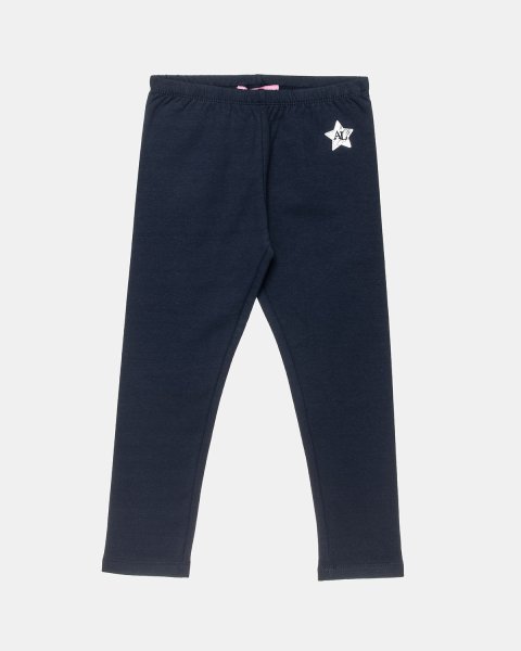 Leggings cotton fleece blend with shiny print (2-5 years)