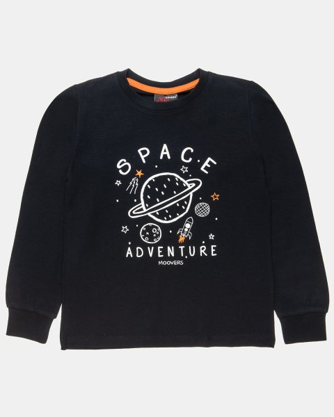 Long sleeve top Moovers with embossed print (12 months-5 years)