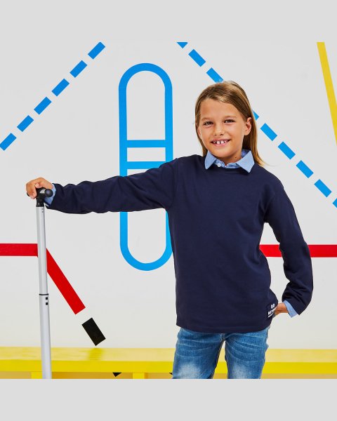 Long sleeve top with small patch (6-16 years)