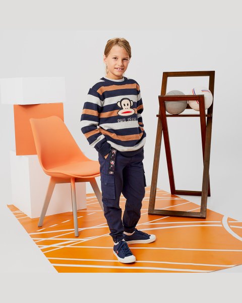 Cargo pants with a drawstring in the waistband (12 months-5 years)