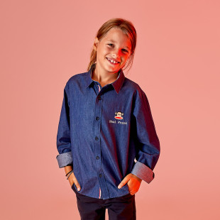 Shirt Paul Frank denim with embroidery (6-16 years)