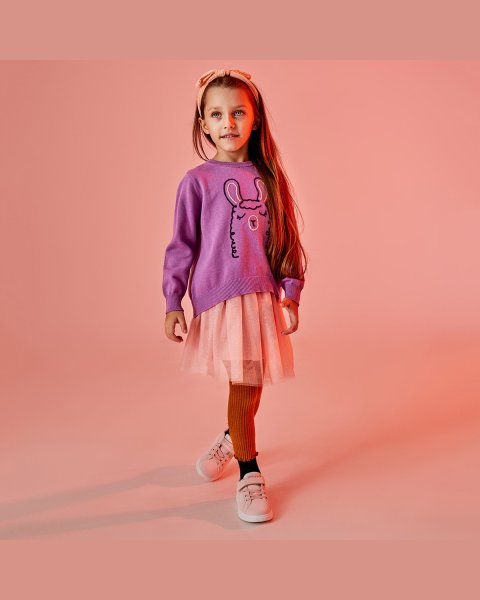 Sweater in a soft knit and embroidery (12 months-5 years)