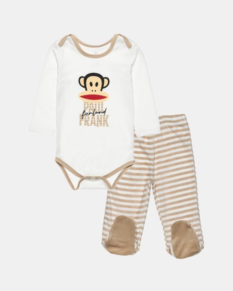 Set Paul Frank babygrow with velour pants (3-12 months)