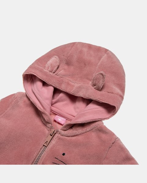Set zip hoodie with embroidery and pants (3-18 months)