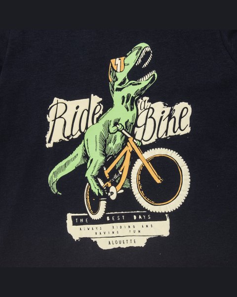 Long sleeve top with embossed print (6-16 years)