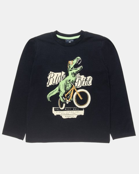 Long sleeve top with embossed print (6-16 years)