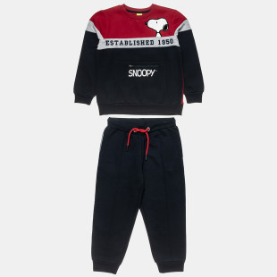 Tracksuit Snoopy cotton fleece blend with embroidery (12 months-8 years)