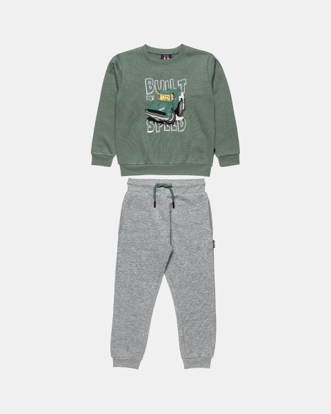 Tracksuit Five Star cotton fleece blend with embossed detail print (12 months-5 years)