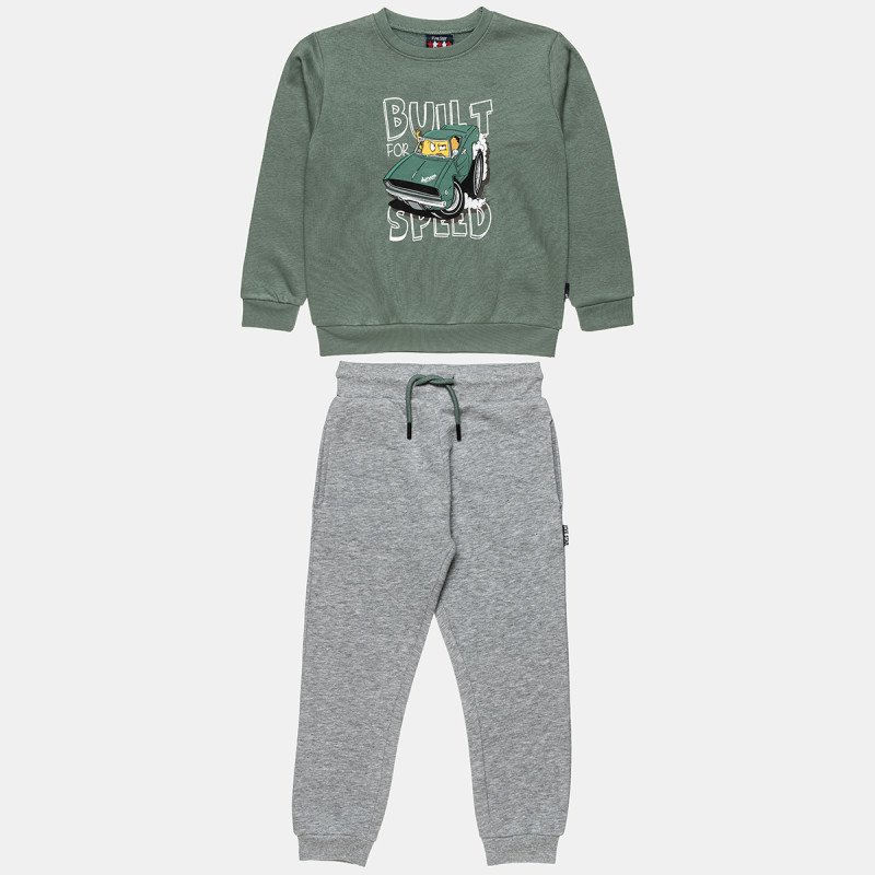 Tracksuit Five Star cotton fleece blend with embossed detail print (12 months-5 years)