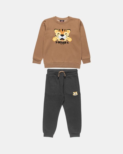 Tracksuit Five Star cotton fleece blend with embossed detail print (12 months-5 years)