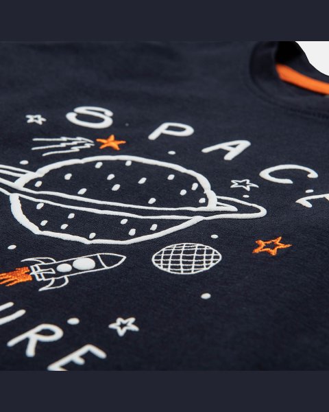Long sleeve top Moovers with embossed print (12 months-5 years)