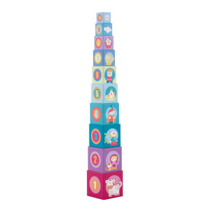 Toy Sevi wooden stacking cubes fairy tale (1+ years)