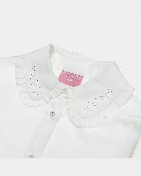 Shirt with ruffles and strass (2-5 years)
