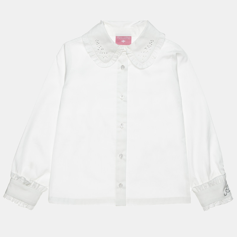 Shirt with ruffles and strass (2-5 years)