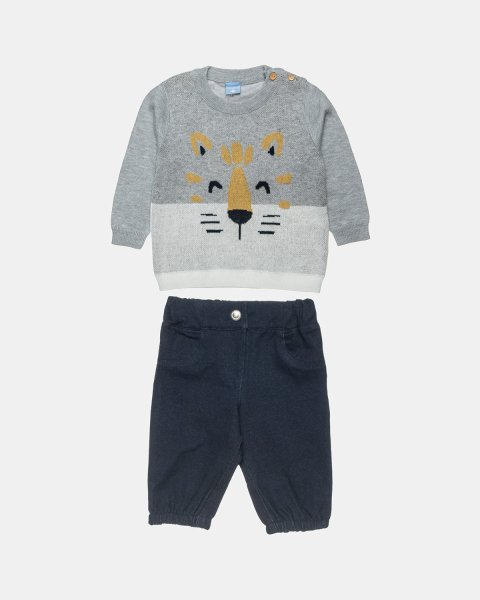 Set sweater with pants jeans type (3-18 months)