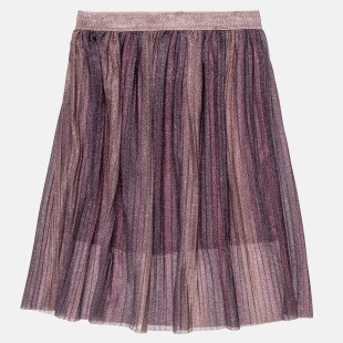 Skirt with folds and glitter effect (6-14 years)