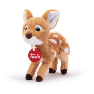 Plush toy husky deer Trudini in a box