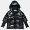 Puffer jacket with rib sleeves (6-16 years)