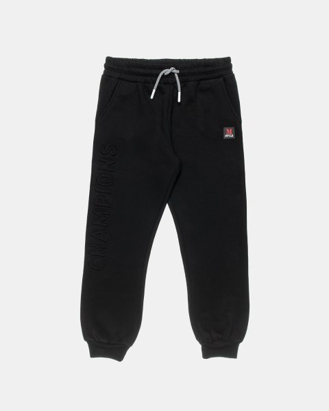 Joggers cotton fleece blend Moovers with embossed lettering (6-16 years)