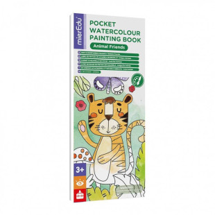 Set mierEdu Watercolour painting book Animals (3+ ετών)