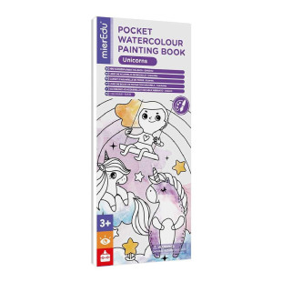 Set mierEdu Watercolour painting book Unicorns (3+ ετών)