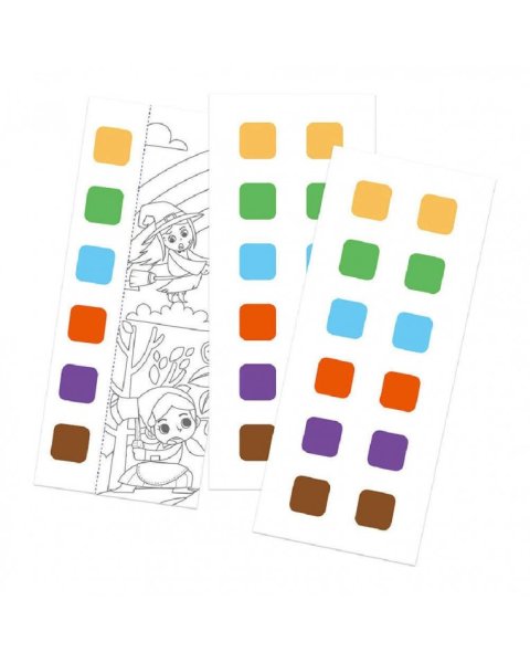 Set mierEdu Watercolour painting book Fairy tales (4+ ετών)