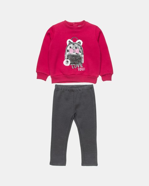 Tracksuit cotton fleece blend Five Star with print (12 months-5 years)