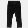 Leggings velour with glitter effect (6-14 years)