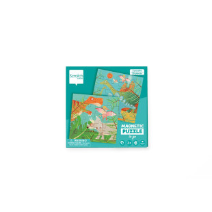 Toy Scratch Magnetic puzzle Dinosaurs 20pcs (3+ years)