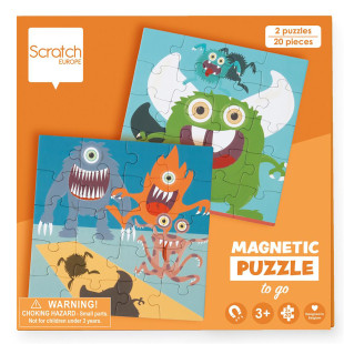 Toy Scratch Magnetic puzzle Monster 20pcs (3+ years)