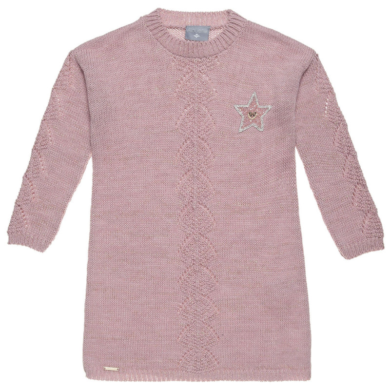 Φόρεμα Πλεκτό με στρας και patch (Κορίτσι 6-14 ετών)