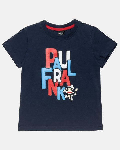 Σετ Paul Frank μπλούζα με ανάγλυφα γράμματα και βερμούδα (12 μηνών-5 ετών)