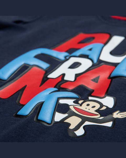 Σετ Paul Frank μπλούζα με ανάγλυφα γράμματα και βερμούδα (12 μηνών-5 ετών)
