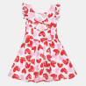 Φόρεμα με μοτίβο καρδιές και άνοιγμα πίσω (12 μηνών-5 ετών)