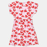 Dress with heart pattern and cut out (6-12 years)