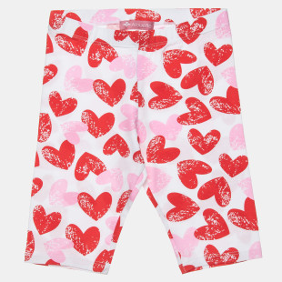 Leggings biker with heart pattern (6-12 years)