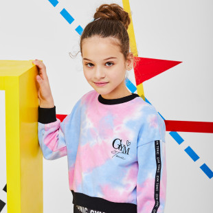 Long sleeve top Gym Tonic with shiny print (6-16 years)