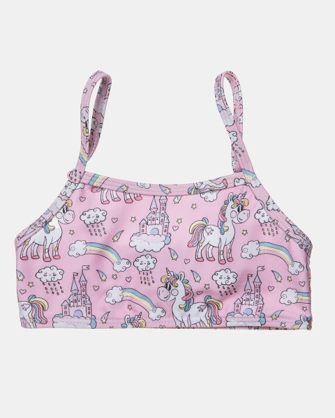 Bikini set True Blue with unicorns (12 months-5 years)