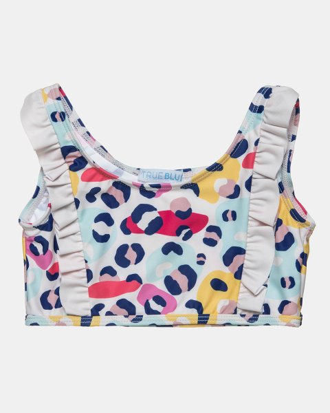 Bikini set True Blue with ruffles (6-16 years)