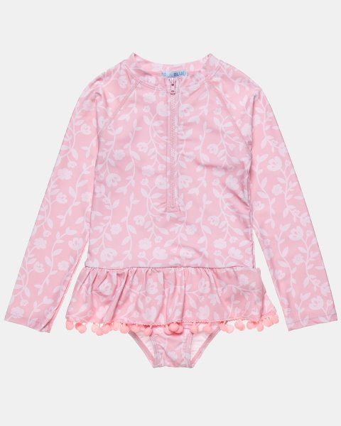   Swimsuit True Blue decorated with pom pon (6-14 years)