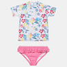 Swimwear True Blue with floral pattern (12 months-3 years)