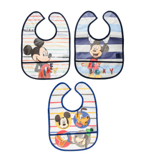   Σαλιάρες σετ 3τμχ με τσέπη Disney Mickey Mouse
