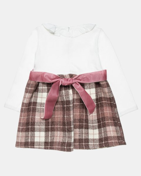 Knitted dress with belt (12 months-5 years)