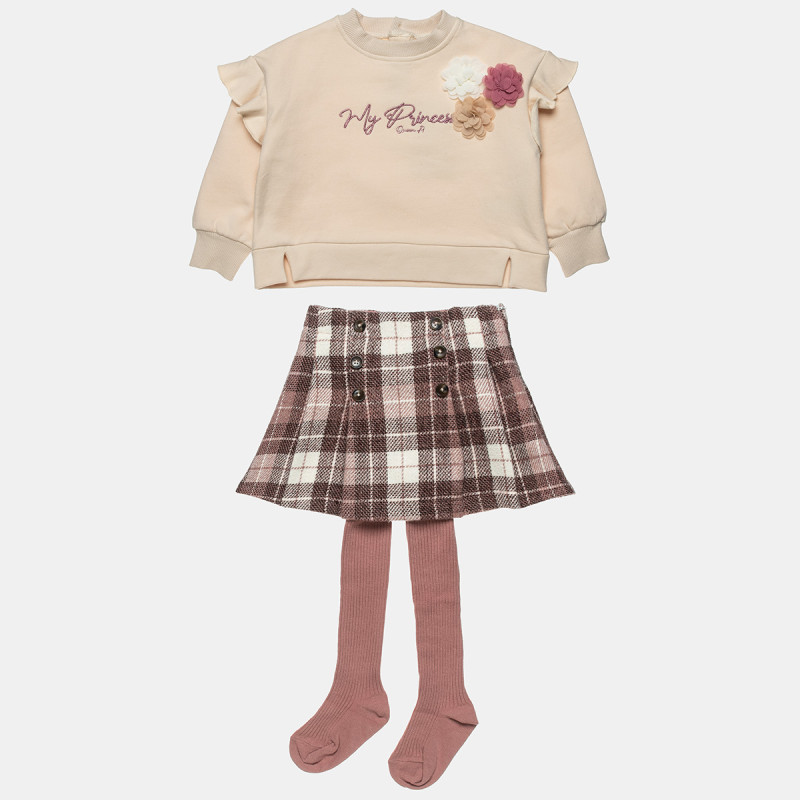 Σετ μπλούζα με φούστα και καλσόν (12 μηνών-5 ετών)