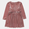 Velvet dress with glitter effect (6-14 years)