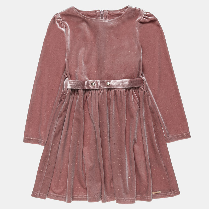 Φόρεμα βελουτέ με glitter εφέ (6-14 ετών)