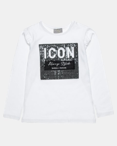 Long sleeve top with embroidery (6-16 years)