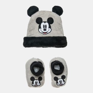 Σετ Disney Mickey Mouse σκούφος με παντοφλάκια αγκαλιάς (6 μηνών)